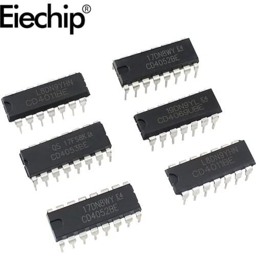 IC chip CD4069 CD4011CD4052 CD4053 DIP package Logic ICs ,Gates and Inverters IC Integrated Circuit CMOS electronics chips