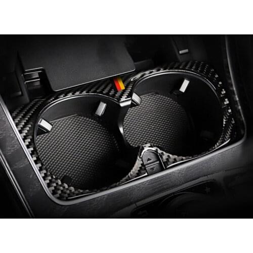 Car Center Console Water Cup Holder Frame Decoration Sticker Trim For Mercedes Benz C Class W205 C180 C200 C300 GLC X253