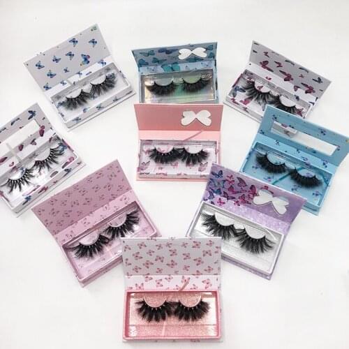 Butterfly Lashes Box Dramatic Long Lashes Package Box Customization Wholesale Magnetic Lash Case