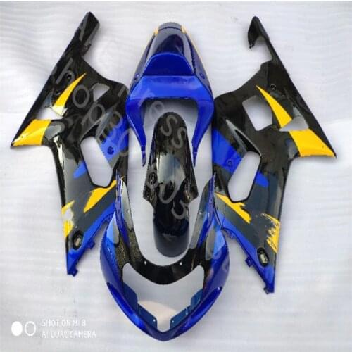 Custom Fairing kit for SUZUKI 2001-2003 GSXR600 GSXR750 K1 K2 blue black yellow motorcycle fairing GSXR 600 750 01-03