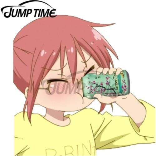 JumpTime 13 x 12.5 cm For Green Tea Kobayashi Fine Decal DIY Anime Decals 3D Car Stickers Waterproof Custom Printing Decoration