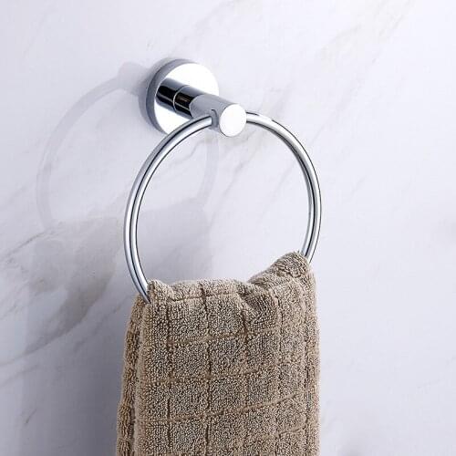 Stainless Steel Towel Ring Bathroom Towel Rack Household Bathroom Products
