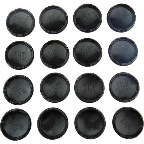 Quantity 16 Black 65mm Wheel Center Hub Caps For Lavida Bora Tiguan Bunny Golf Parati Fox Variant 1J0601171 1J0 601171