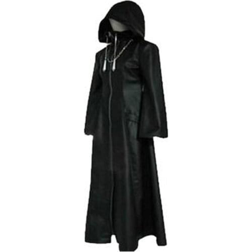 2017 Kingdom Hearts Cosplay Roxas Cosplay Costume Faux Leather Cloak