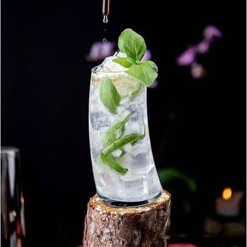 Creative Drinking Glass Cup Coctail Heat Resistant Sail Shaped Nordic Glass Cup Long Copas Champagne Kitchen Dining Bar EB5BLB