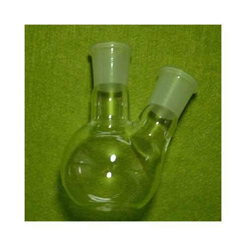 150ML 2-neck Boiling Plat Bottom Flask,heavy Wall,with 24/29 Joint,lab Flask