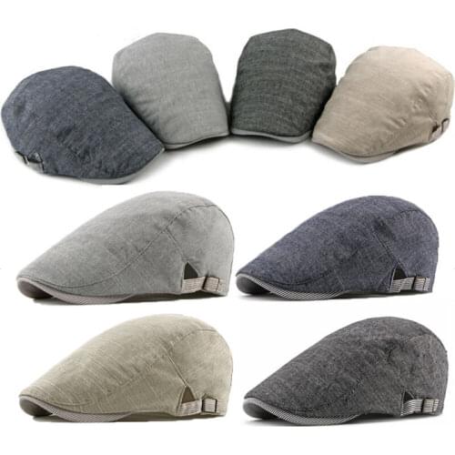 Mens Ivy Hat Cotton Newsboy Gatsby Cap Golf Driving Flat Cabbie Beret Hat Hot