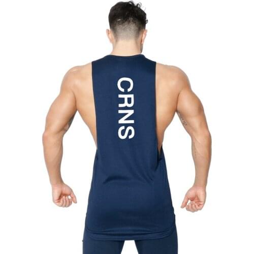 Mens Bodybuilding Tank Top Gyms Fitness Workout Sleeveless Shirt Crossfit Clothing Male Casual Stringer Singlet Vest Undershirt
