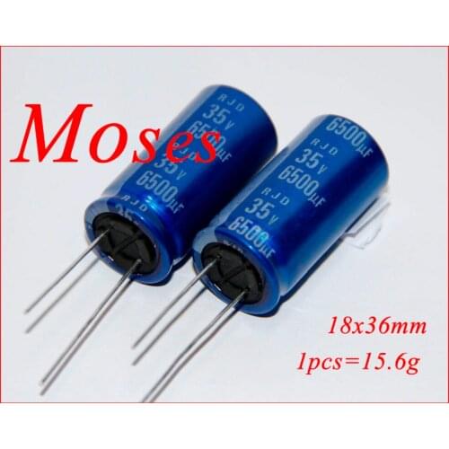 35v 6500uf Original new RJD series Electrolytic Capacitor capacitance Radial 18x36mm (50pcs)
