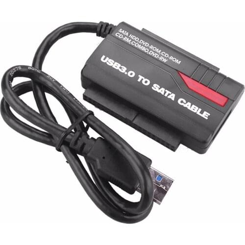 USB 3.0 to SATA Adapter Cable for 2.5 3.5 Inch HDD and SSD, USB to IDE, SATA III Hard Drive Disk Converter with Power Adapter