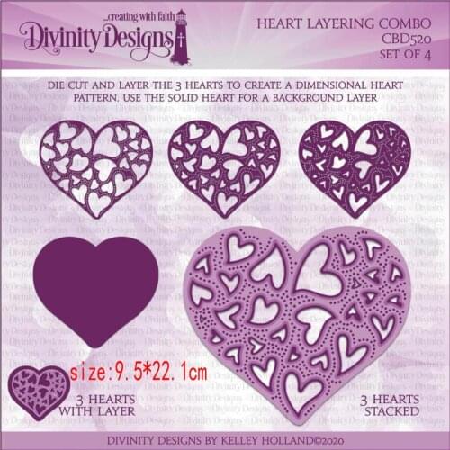 Sirius 2021 Heart shaped background festival Metal Cutting Dies Kits for DIY Craft Making Greeting Card Album Scrapbooking die