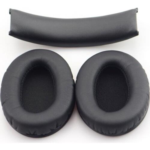 Replacement Ear Pads + Headband Cushion for Beats by dr dre Studio 1.0 Headphone White/Black GDeals