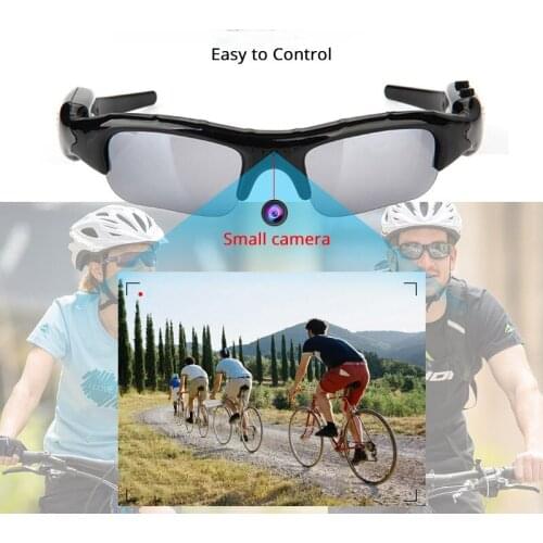 Wide Angle Sunglasses Camera Mini Eyewear DV DVR Video Recorder Outdoor Sports Micro Camcorder Support TF Card Driving Glasses