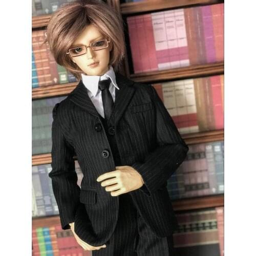 [wamami] 511# Black/White Suit Uniform 1/3 1/4 SD AOD SD17 Male BJD Dollfie Outfits