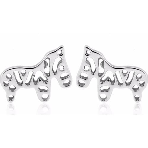 Yiustar New Coming Animal Earrings Cute Zebra Stud Earrings for Girls Gift boucle d'oreille femme 2017 E115