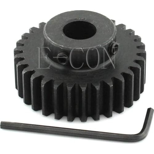 1pcs 1.5M35T 15mm Width 8mm/10mm/12mm/15mm/16mm/17mm/20mm Bore Hole OD 55.5mm Pitch 4.71mm Motor Metal Gear Wheel Top Screw