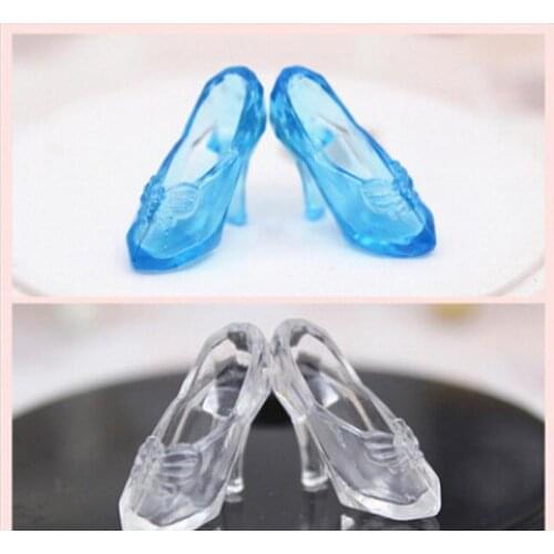 50bag 10Pair/bag Imitation Fairy Tale Crystal High Heels Sandals sport toy