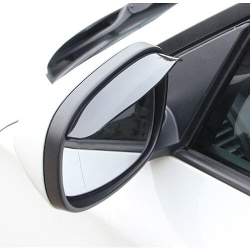2 pcs Car Styling PVC Car Rear View Mirror Sticker Rain Eyebrow for nissan x-trail t31 kia rio nissan mazda cx-5 skoda ford