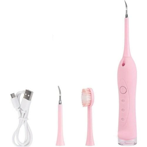 2 In 1 Usb Electric Ultrasonic Sonic Dental Scaler Toothbrush Tooth Calculus Remover Cleaner Dental Cleaning Kit Dropshipping