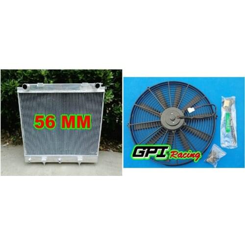 Aluminum Radiator + fan FOR Land Rover RANGE ROVER P38 2.5TD TURBO DIESEL FOR BMW 94-02