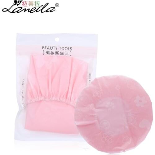 Anti-Offering Shower Cap Thick Screening Adult PE Shower Cap Waterproof Oil Resistant Smoke Head Band C0822