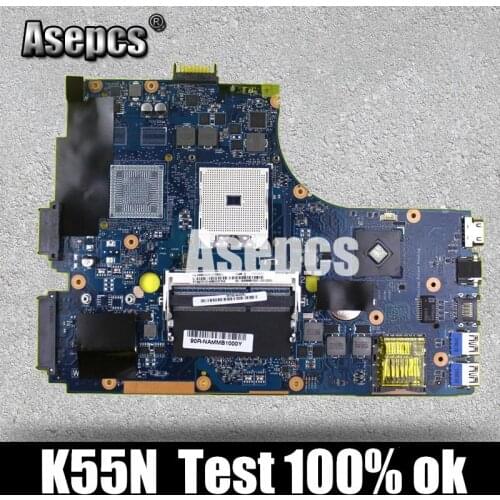 Asepcs K55N Laptop motherboard For Asus K55N K55DE K55DR K55D K55 Test original mainboard