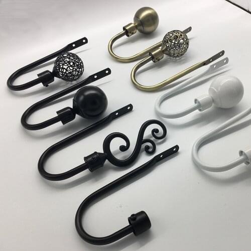 2pcs Curtain Holder Tieback Hooks Tie Back Bedroom Living Room Window Curtain Decoration Accessories Holdback Metal Curtain Hook