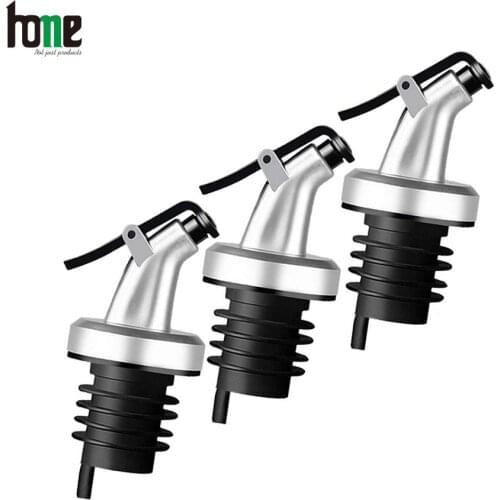 Olive Oil Dispenser Oilcan Drip Stop Vinegar Beer Funnel Cover Tube ABS Lock Pourers Flip Top Leak-proof Kitchen Bar Accessories