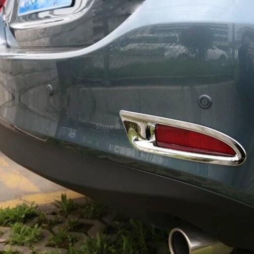 For Mazda 6 Atenza M6 2017 2018 Chrome Rear Fog Light Lamp Foglight Cover Trim Molding Decoration Frame Accessories Car Styling