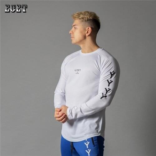 Mens Long Sleeve T-shirt Summer Quick-drying Fitness Mens Sportswear Jogger Fashion Streetwear Casual Mens T-shirt