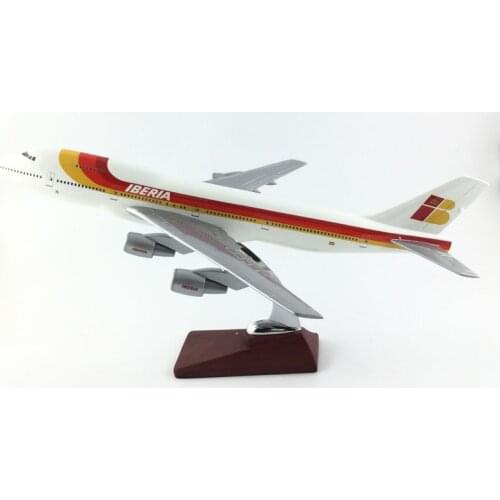 IBERIA AIRLINES AIR PASSENGER PLANE 45-47CM EIBERIA 747MODEL PLANE AIRCRAFT MODEL TOY AIRPLANE BIRTHDAY