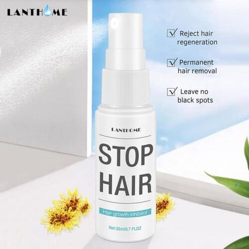 Hair Growth Removal Inhibitor Spray Beard Intimate Legs Body Armpit Painless Non-Irritating Stop Hair