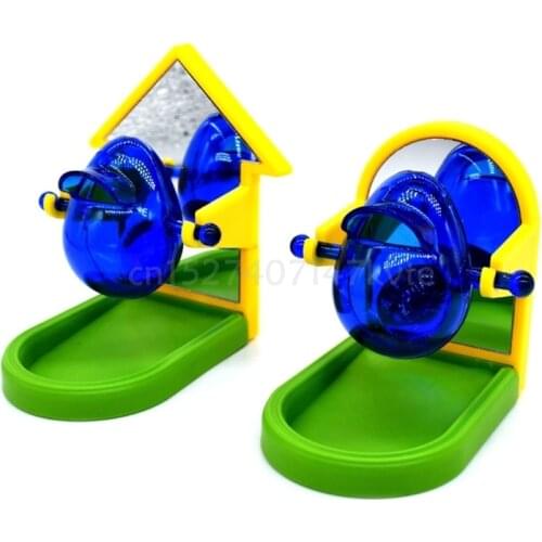 Pet Bird Food Feeder Parrot Feeding Eating Foraging Ball Feeding Chew Funny Interactive Toy for Parakeet Cockatiel