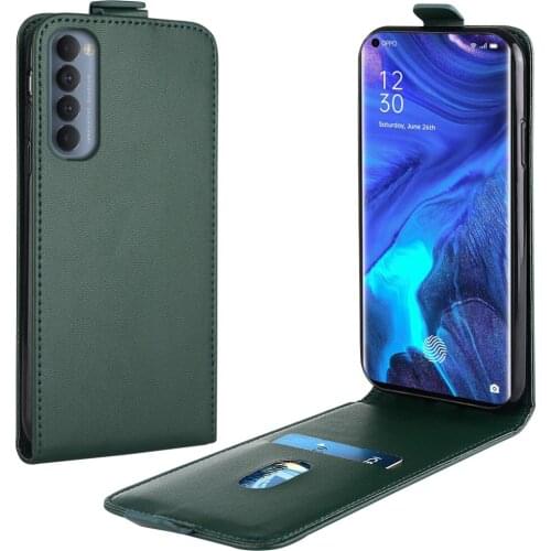 Flip Up and Down Leather Case for OPPO Reno4 Pro 4G Case PEDM00 PDEM10 Vertical Cover for Reno 4Pro 4G Case Phone Bag