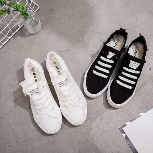 LEOSOXS Women Vulcanized Shoes Casual Canvas Sneakers Female Black White Sneakers Running Shoes Sport Canvas Breathable New