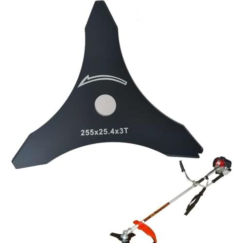 10 Inch 3T Brush Cutter Trimmer Blade 3 Tooth Replacement for Trimmer Garden Lawn Machine Accessories Parts Lawn Mower Blades