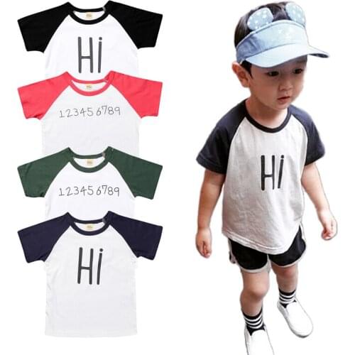 Hot Sale Boys Clothing Children Kindergarten Korean Style Letter For Girl Sports Suit Kids Boy Clothing Set T-shit+Shorts Cotton