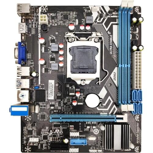 H61 LGA 1155 Motherboard DDR3 Dual Channels Memory 16G For Intel LGA1155 Core I3 I5 I7 Xeon CPU Computer Mainboard Placa mae