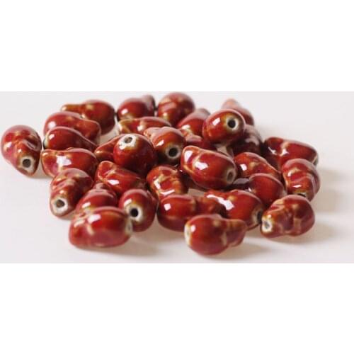 Missxiang Fashion Ceramic Bead DIY Hole Beads Handmade Porcelain Beads For Jewelry Making Handmade skull loose beads accessories