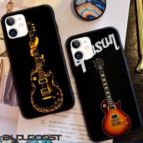 Fashion Gibson Guitar Cool Phone Case For Iphone12 11 Pro 12 11 Pro Max X XR XS MAX 7 8 Plus 6s Plus 5s 2020 Se Cover