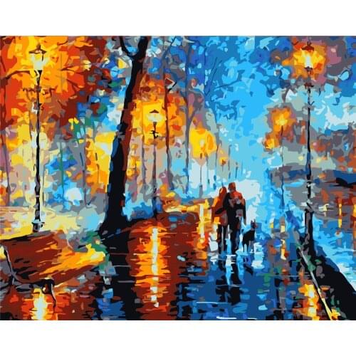 Omnipresent Love Diy Pictures By Number Animal Painting By Numbers Bird Drawing On Canvas Hand Painted Paintings Parrot Kits