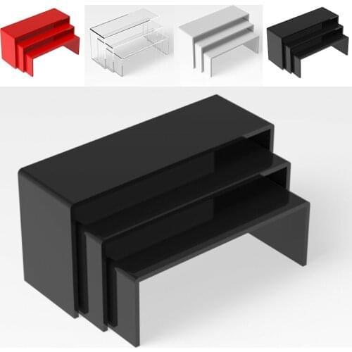 3-piece Set Of 3mm Acrylic Display Stand U-shaped Plexiglass Counter Jewelry Display Stand Hand-run Model Rack