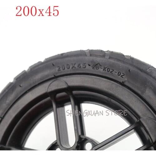 Size 200x45 and Inner Tire Inflated Wheel and Hub for E-twow S2 Scooter M8 M10 Pneumatic Wheel 8" Scooter Wheelchair Air Wheel