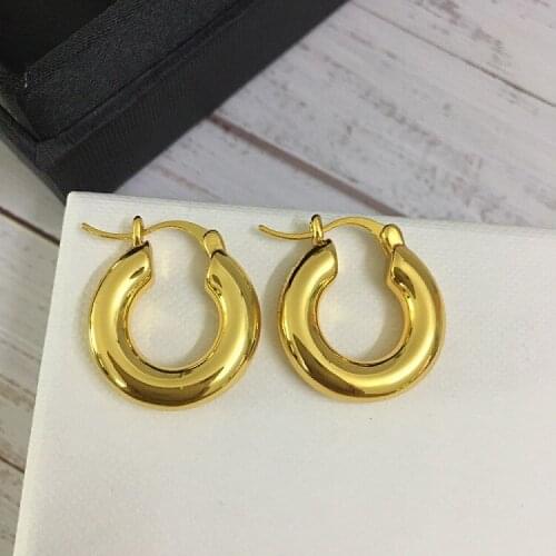 New temperament cold wind small circle retro simple all-match earrings for women jewelry