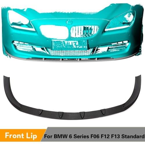 Front Bumper Lip Spoiler Splitters for BMW 6 Series F06 F12 F13 2010 - 2014 Standard Bumper Carbon Fiber Front Lip Guard