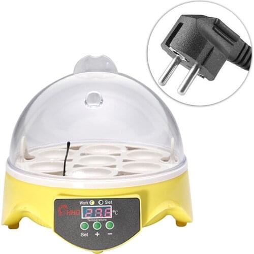 7 Eggs Incubator Plastic Digital Chicken Temperature Control Automatic Incubator Hatcher Incubation Tools Supplies