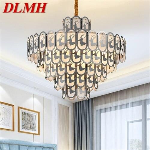 DLMH Pendant Light Postmodern Creative Crystal Lamp Luxury Decorative For Home Dining Living Room
