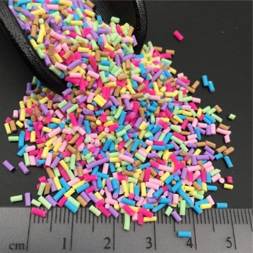 50g Colourful Dot Polymer Clay Sprinkle For Candy Clay Cake Dessert Mud ,Soft Clay For Craft Clay DIY, filler
