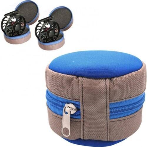 Outdoor portable fly fishing reel zipper storage bag protective cover bag anti-wear fishing gear bag fishing bag