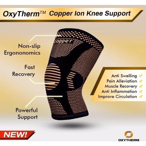 1Psc Band Copper Nylon Protective Knee Brace Support Compression Sleeve Knee Pad Wrap Volleyball Kneepad For Arthritis Running